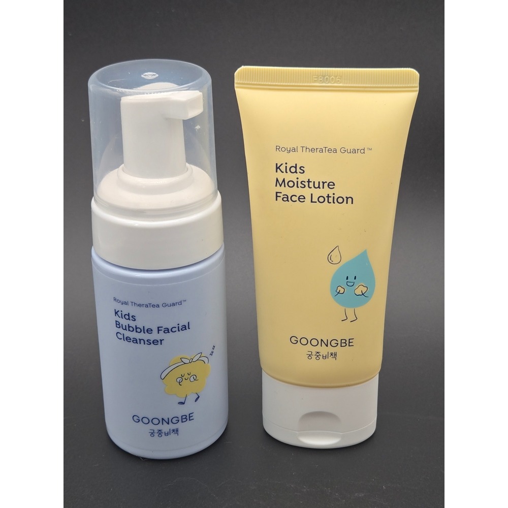Goongbe Royal TheraTea Guard Kids Bubble Facial Cleanser & Moisture Face Lotion